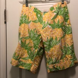 Lilly Pulitzer Pineapple Print Shorts